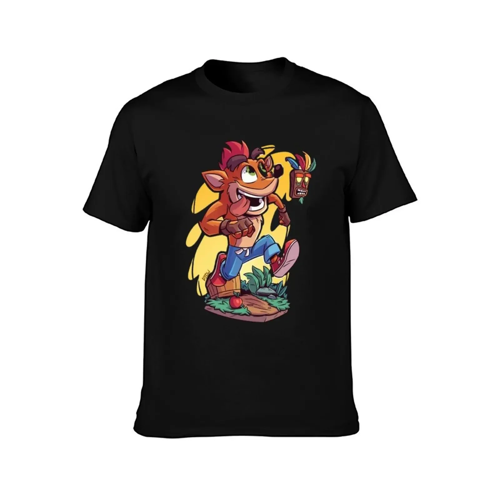 Crash and the assistant genie T-Shirt tees tshirts personalised men t shirts high quality