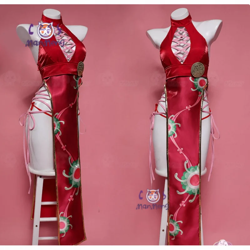 

Боа · Хакок Косплей Костюм Аниме OP Женский сексуальный красный Cheongsam в китайском стиле Хэллоуин праздничное платье Рождественский Боа·Хэнкок костюм