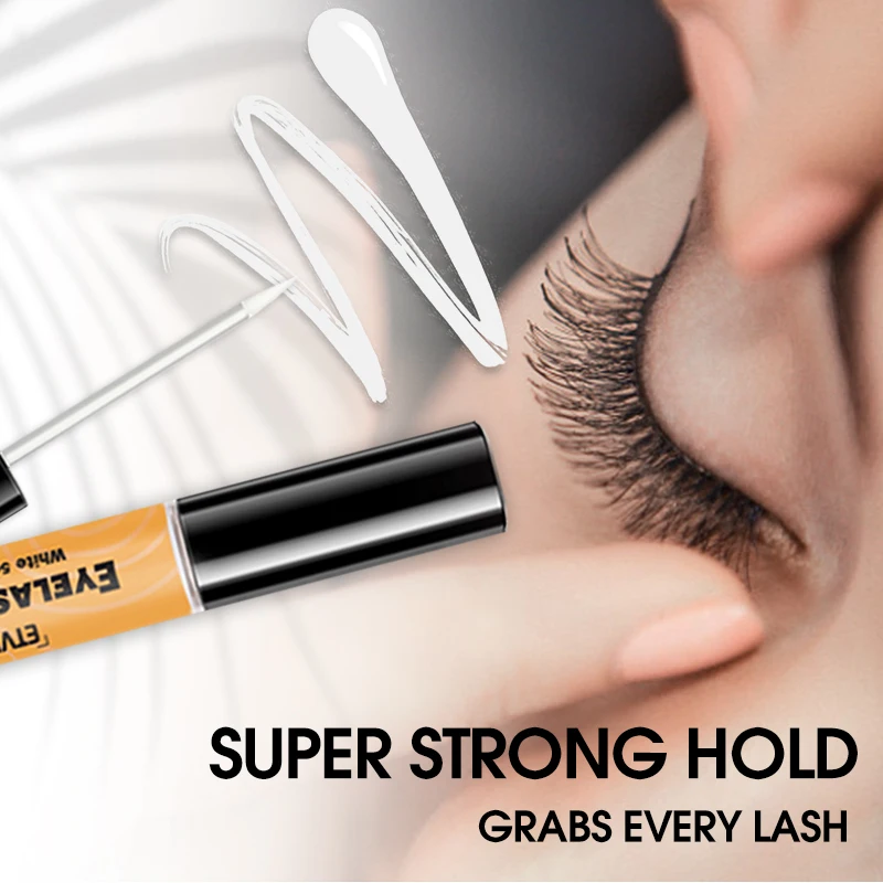 Lash Glue Korean White Glue Long Lasting Lash Glue Waterproof for Individual Cluster Lashes Glue Latex Free