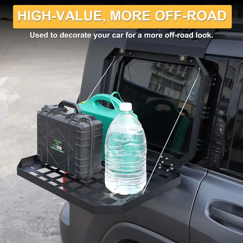 ل Haval H9 2024 + سبائك الألومنيوم صندوق السيارة درع خارجي متعدد الوظائف سلة التخزين اكسسوارات السيارات الخارجية #6