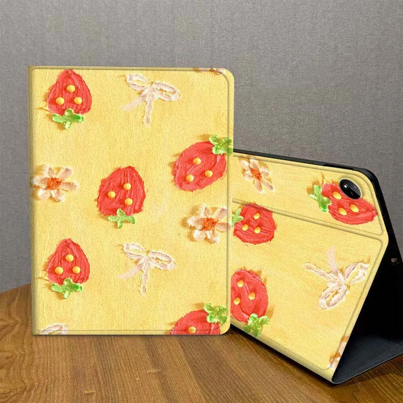 

Strawberry Sweet Pattern For Vivo IQOO Pad2 Pad3 Pad5 Air SE Pro 12.1 12.3 13 11.5 11 inch Tablet Case