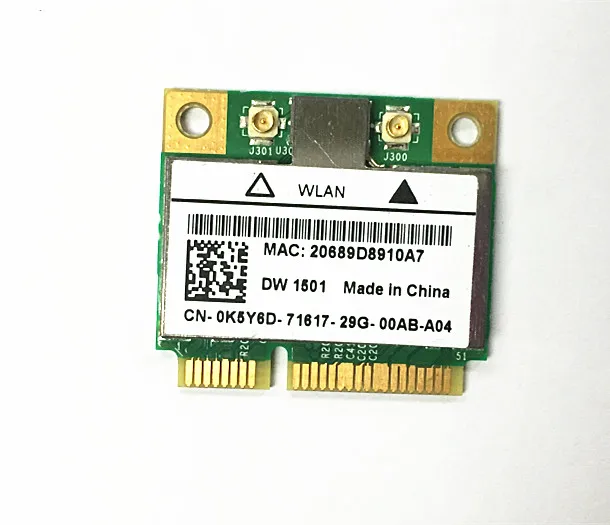 Novo Para Broadcom Cartão de wlan Sem Fio Para Dell 14R 15R BCM94313HMG2L 17R 3300 N4010 N5010 M5010 N7010 DW1501 0K5Y6D