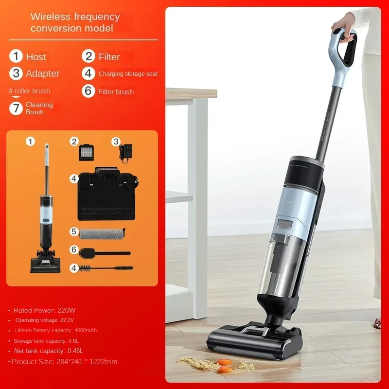 Original  Deerma X30 Steam floor washer Household appliances double roller brush automatic dry and wet cleaning, vacuuming and