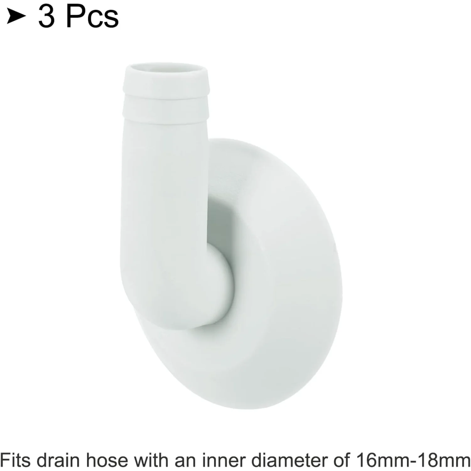 موصل خرطوم تصريف مكيف الهواء 25 مم ملحقات تركيب الكوع لنافذة صغيرة سبليت AC، حزمة رمادية من