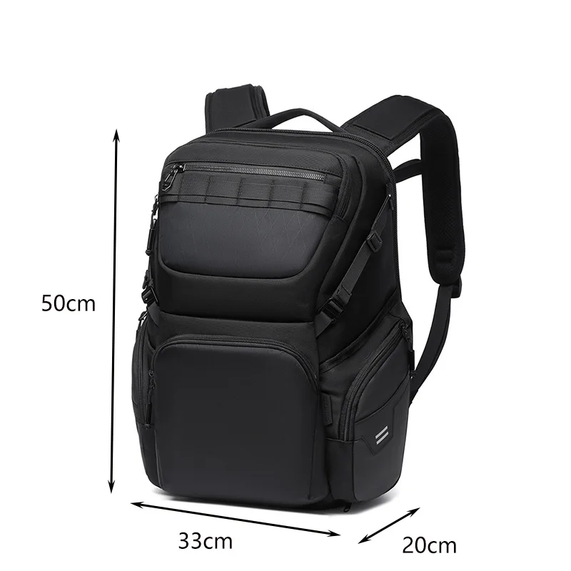 Men's fashion multi compartment independent shoe compartment fully open backpack business commuting travel waterproof backpack