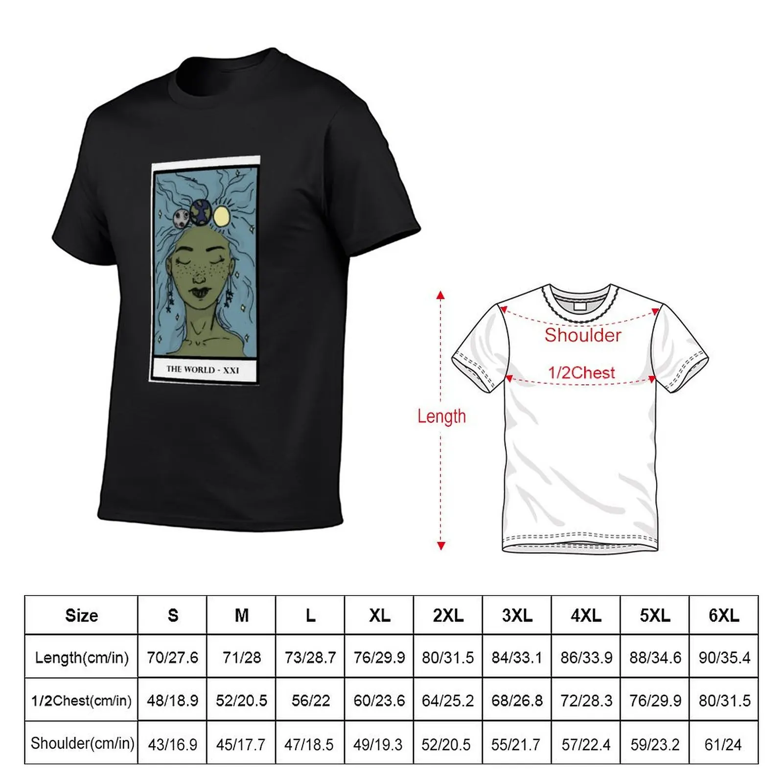 The World Tarot T-Shirt designer shirts vintage clothes Short sleeve tee shirts for men graphic tees