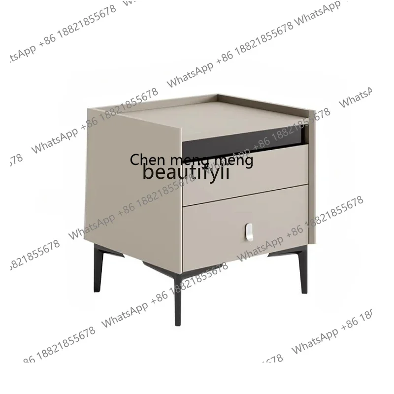 cc182Simple and stylish storage bedroom versatile bedside table, light luxury R
