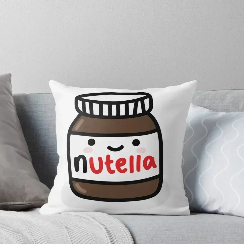 

Nutella Jar Throw Pillow bed pillows Custom Cushion Photo pillowcases for sofa cushions pillow