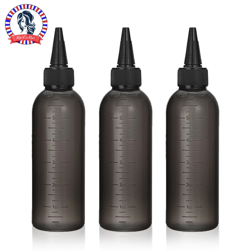 

1/2/3 шт. 180 мл бутылки для выдавливания, идеально подходят для жидких масел для волос, туалетных принадлежностей и косметики, многоразовые косметические сжимаемые бутылки