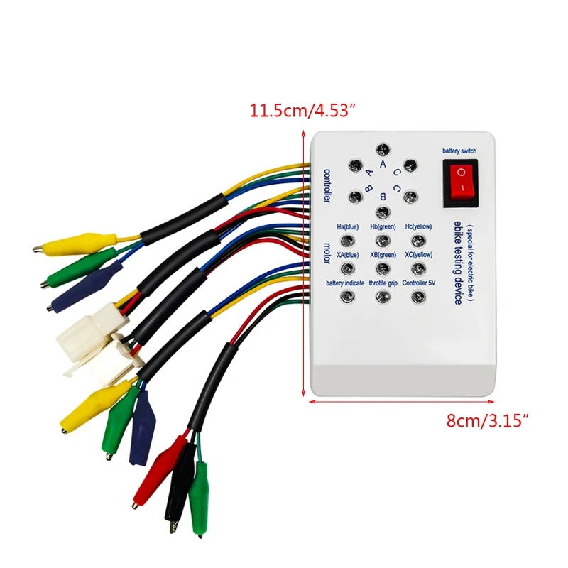 Compact 24V/36V/48V/60V/72V Electro Car E-bike Scooter Brushless Motor Controller Tester Excellent Performance Testing