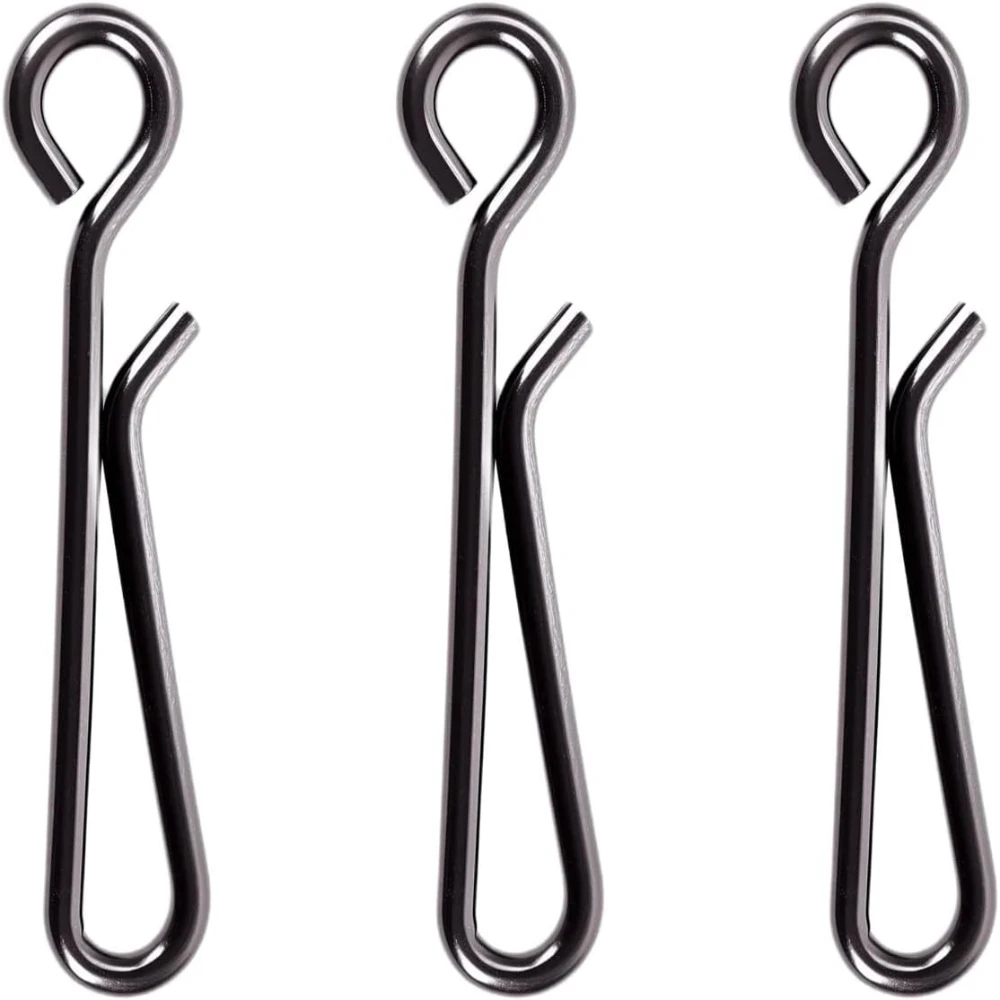 Freshwater Line - 100Pcs Stainless Steel Fishing Snap Clips