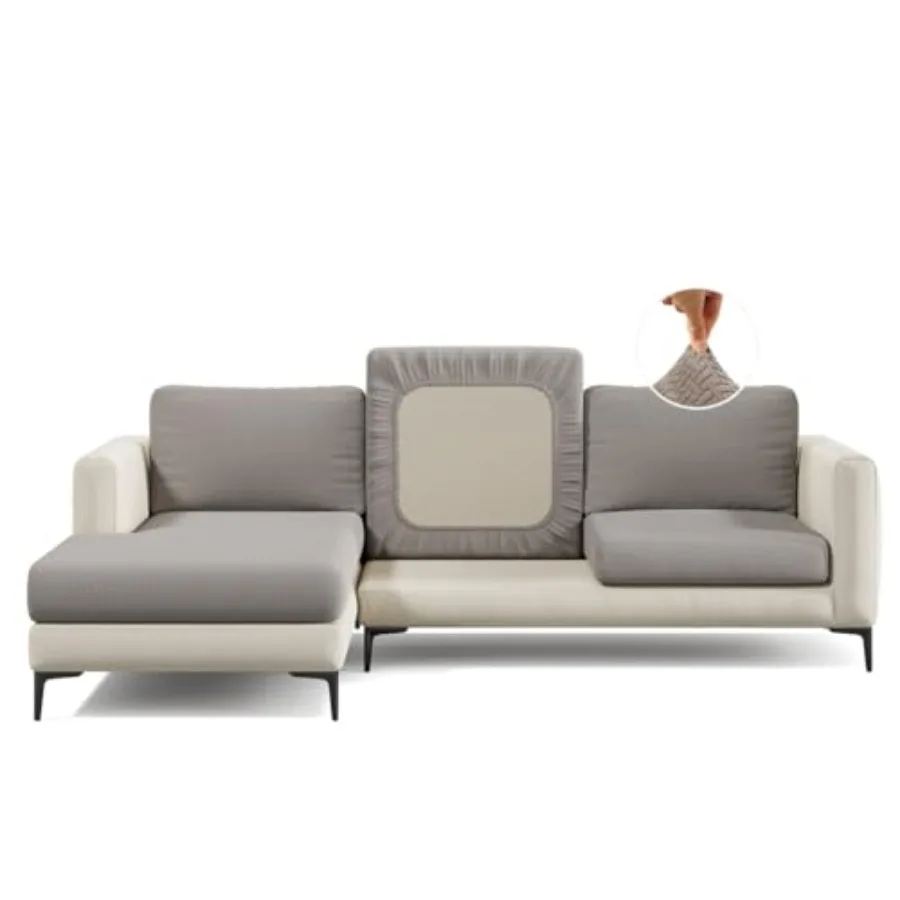 Magic Sofa Cover - Classic Jacquard Chaise Couch Cover - Pet Proof, Easy Install, Stretchy Slipcover - Medium