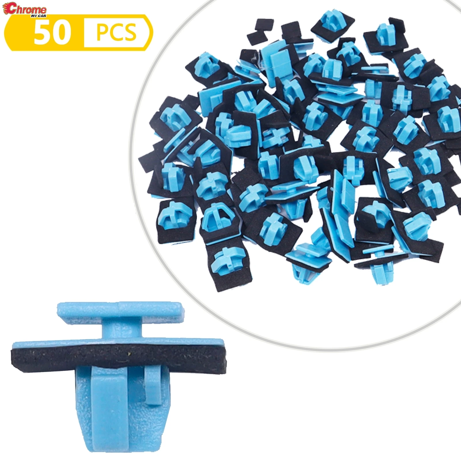 50Pcs Car Trim Panel Strip Clips Interior Door Card Fixing Lining Styling Headlining Retainer Rivets Fastener For Hyundai Santa