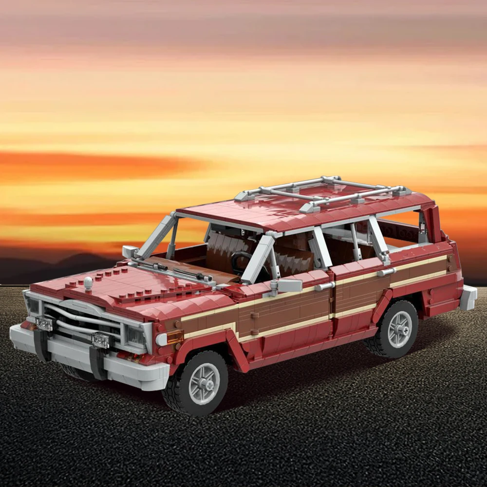 MOC Jeep Grand Wagon Building Blocks American Drama Breaking Bad Skyler Whites Jeep Vehicle Building Block Kids Birthday Gifts