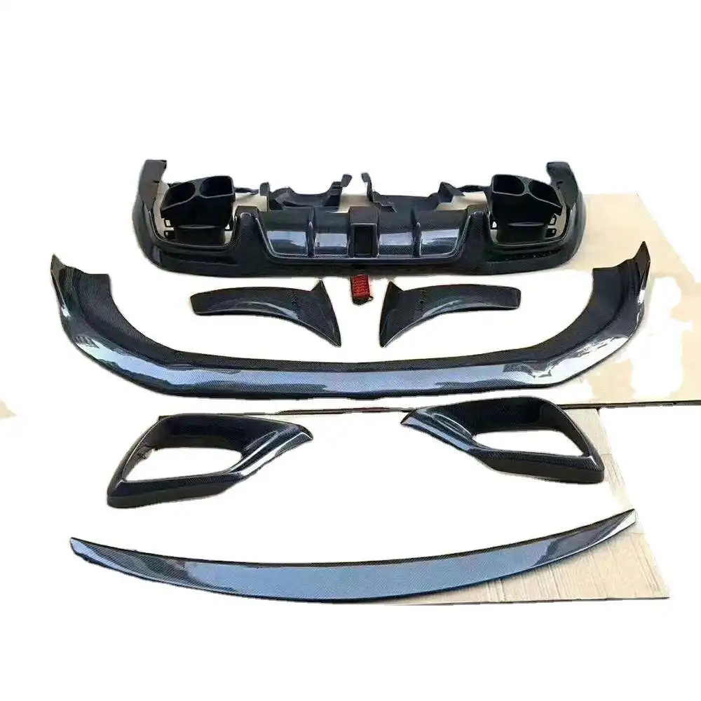 High Quality Car Part Carbon Fiber Body Kit Front Lip Rear Diffuser Front Vent Spoiler for W213 E63 Perfect Fitment