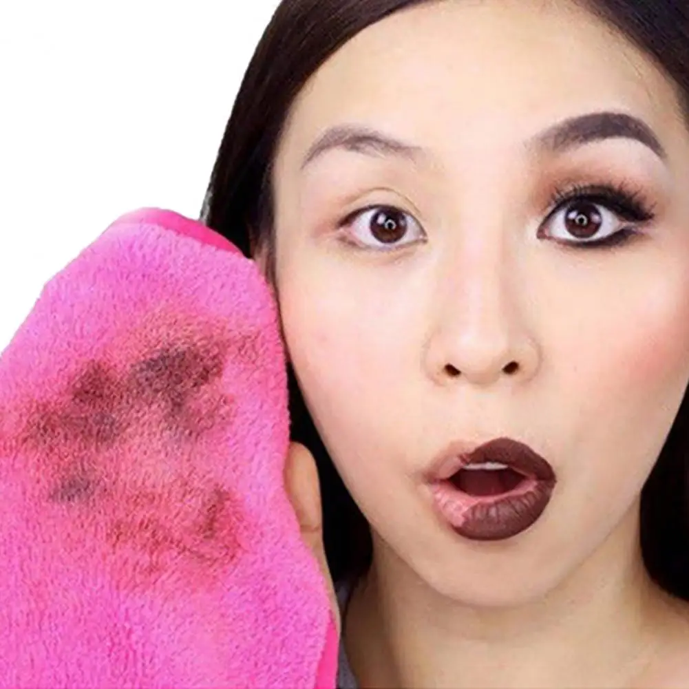 Useful Makeup Remover Towel Eraser Wear-resistant Lightweight Makeup Remover Wipe Cloth for Eyeliner Foundation Lipstick