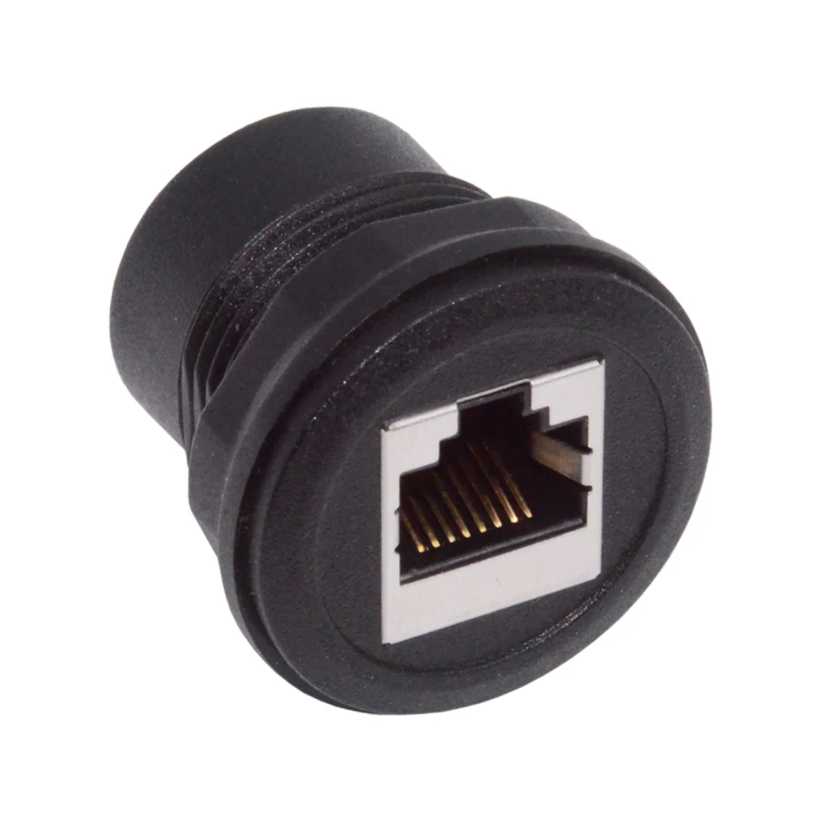 Waterproof UTP STP RJ45 Female to CAT5E Female Networking Patch Extension Adapter Coupler Car Panel Mount Design