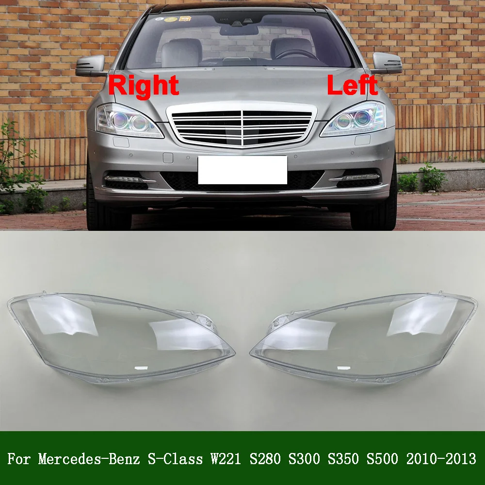 

Lampshade Case Headlamp Shell For Mercedes-Benz 2010-2013 S-Class W221 S280 S300 S350 S500 Plexiglass Replace Original Lampshade
