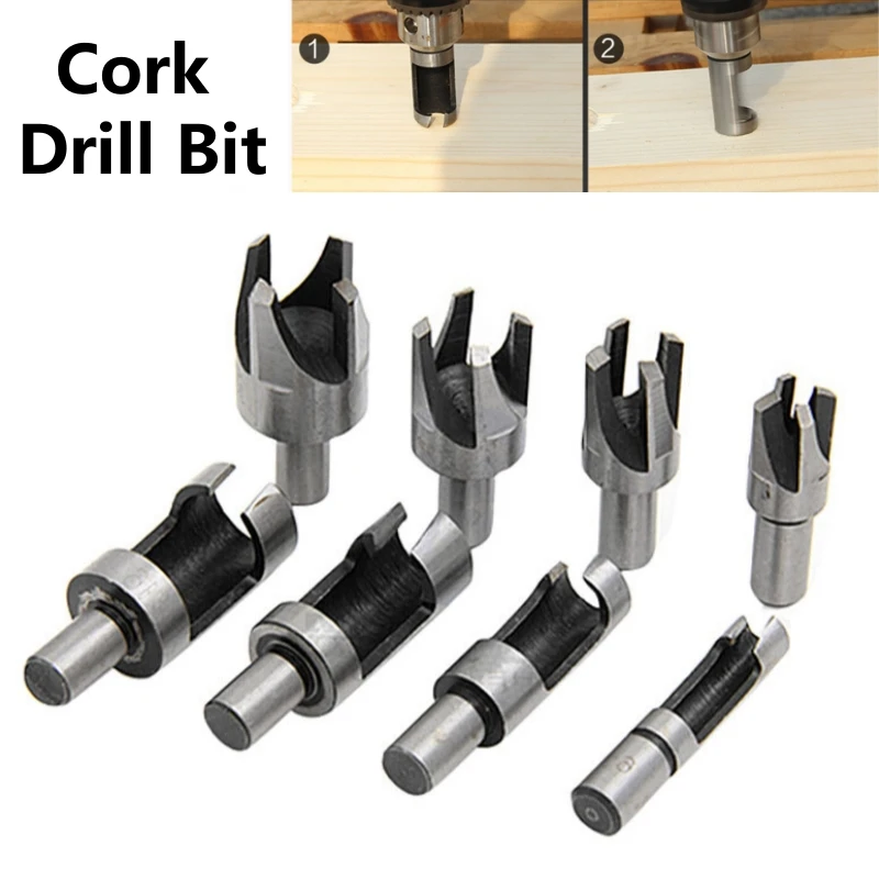 

8PCS/Set Drill Bit Cylindrical Multi-function Plug Cutter Steel Woodworking Hole Cutter Core Wooden Carbon Steel Drilling