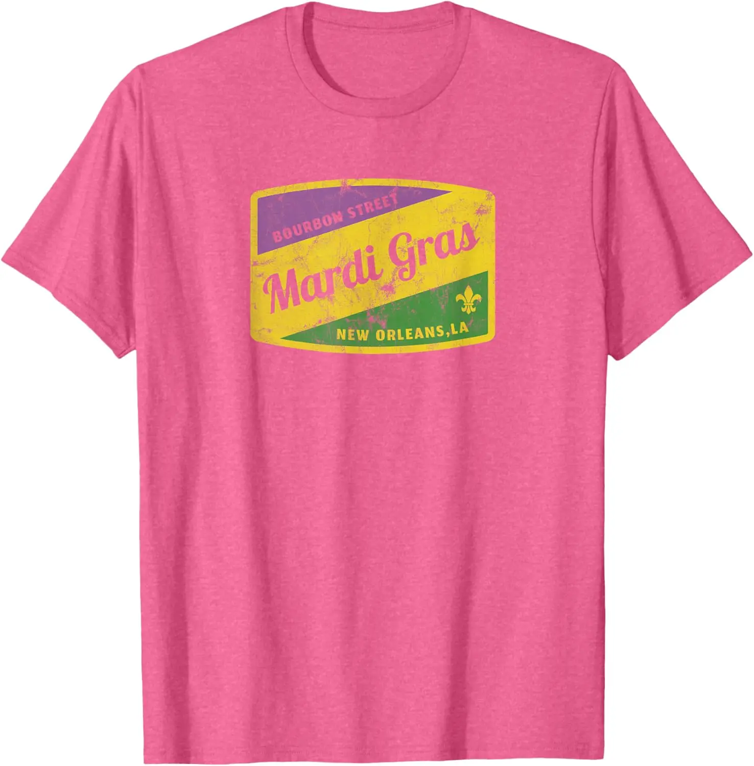 Mardi Gras Bourbon Street T-Shirt, unisex, stylish spring/summer 2026 new arrival.