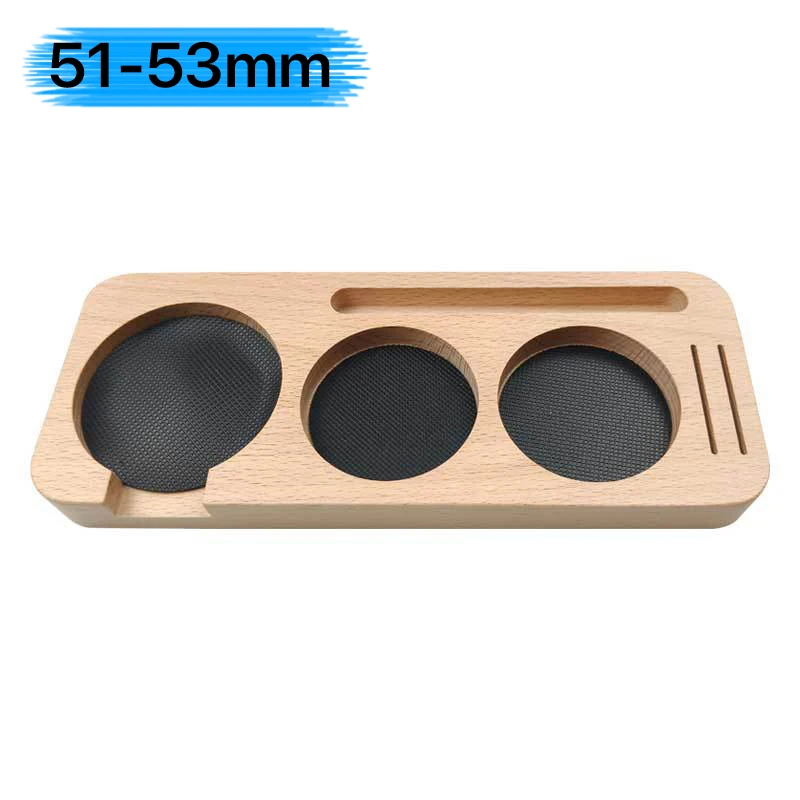 MHW-3BOMBER Kaffee-Tamper-Matte, Station, Ständer, Siebträgerhalter, Stützgestell, Walnussholz, für 51 mm, 54 mm, 58 mm, Espresso-Zubehör, Barista 10