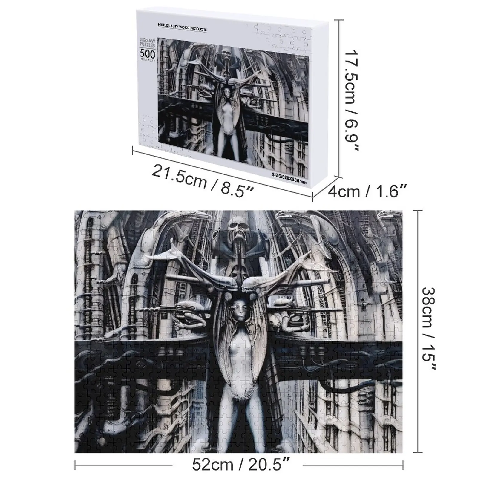 HR Giger Steampunk Xenomorph puzzelspel Kinderen aangepast voor kinderen puzzel