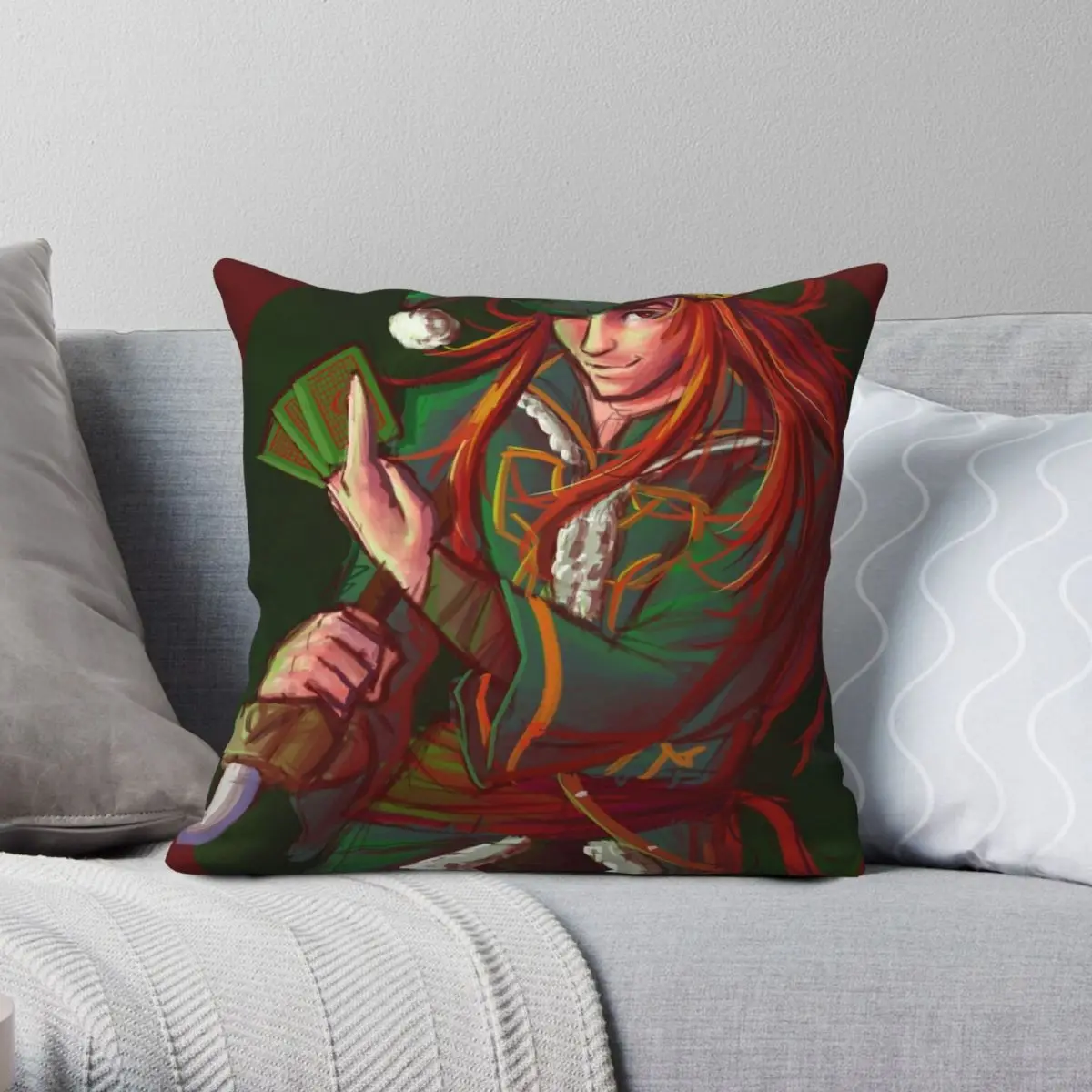 Christmas Joshua Fire Emblem Square Pillowcase Polyester Linen Velvet Creative Zip Decorative Home Cushion Case