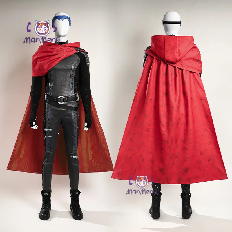 Movie Billy Kaplan Cosplay Agatha Cos All Along Costume Shoes Cloak hair accessories belts men fantasy Halloween party uniform