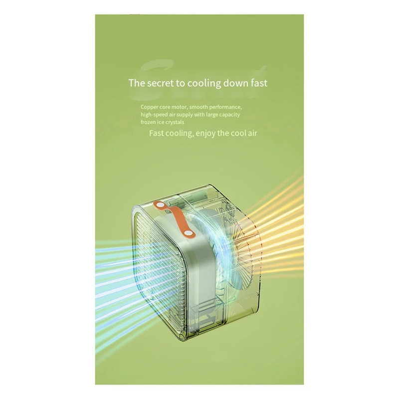 Condicionador De Ar Evaporativo Pessoal Portátil, Mini Ventilador De Unidade De AC para Quarto
