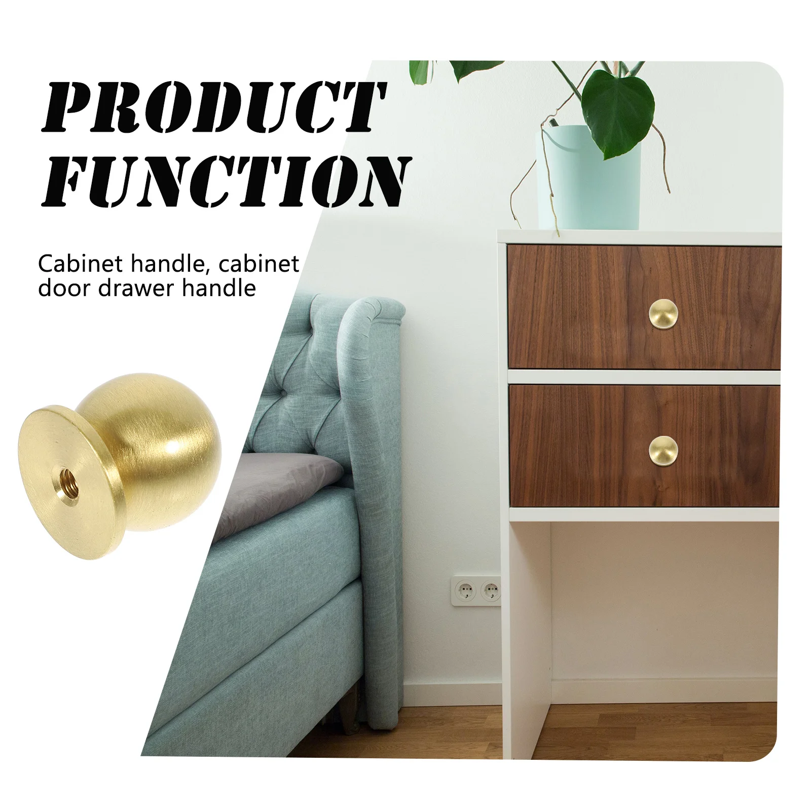 

4Pcs Brass Knobs for Cabinets Small Dresser Drawer Pulls Modern Decorative Cabinet Handles Wardrobe Door Knobs Furniture