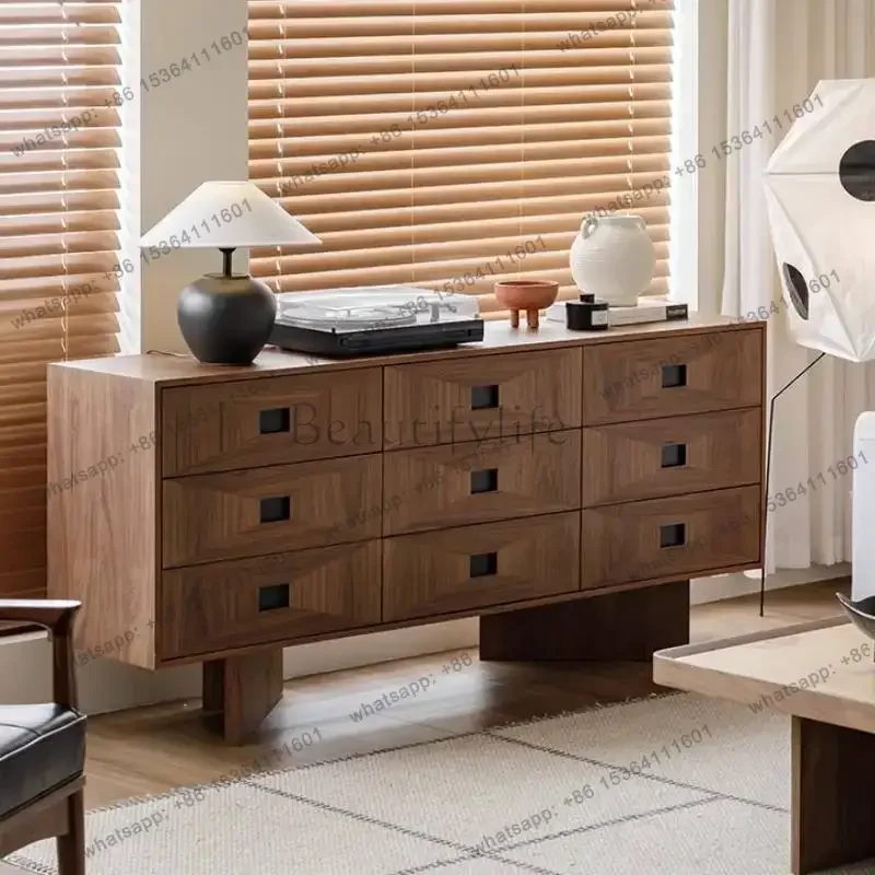 LJY Luxury Drawers Living Room Cabinets Simple Modern Home Bedroom Living Room Cabinets Storage Wood Szafki Do Salonu Furniture