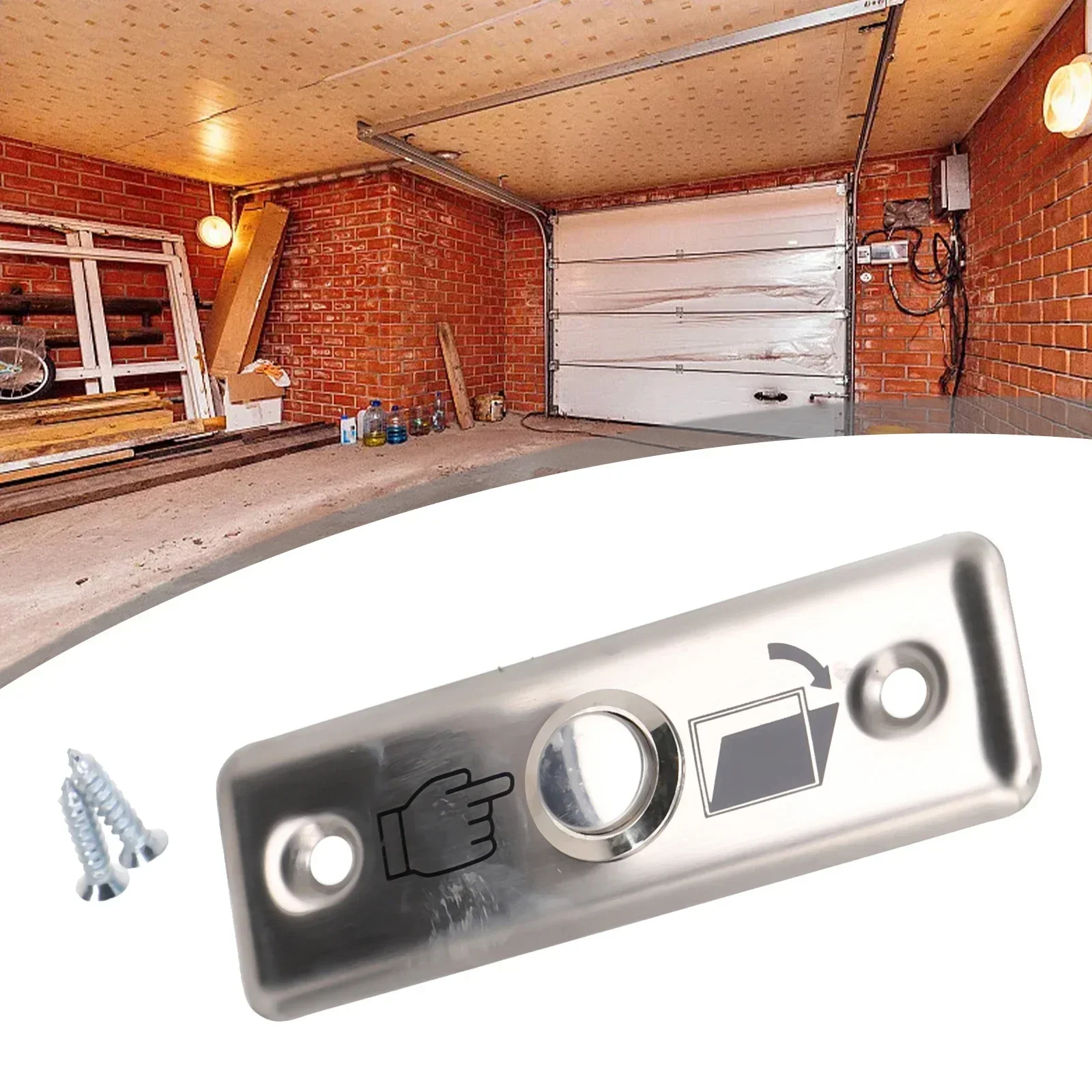 Pulsante di rilascio uscita porta Interruttore a pressione pannello sottile in acciaio inossidabile per sistema di controllo accessi porta per aprire accessori hardware porta