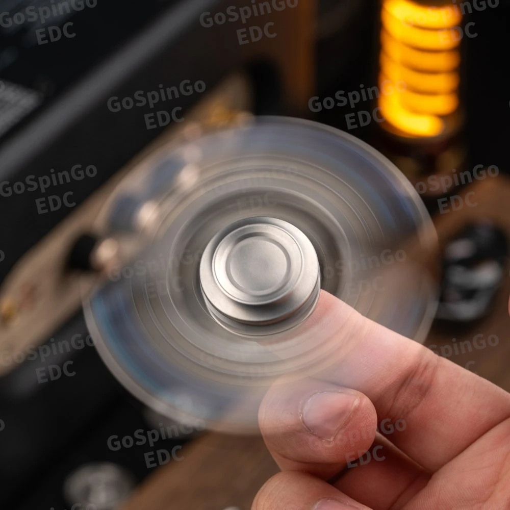 GMEDC PROMETHEUS تململ سبينر اثنين من أوراق افتتاح درع الدوران دفع المنزلق ألعاب متململة للبالغين التصاميم الأصلية مفتوحة مسمار الدوران