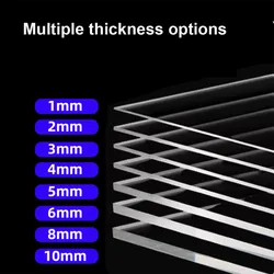 High Transparency PC Endurance Board Polycarbonate High Temperature Resistant Plastic Hard Board Baffle 1 1.5 2 3 MM