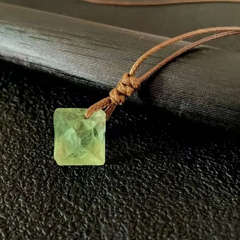 Natural Energy Gemstone Fluorite Octahedron Crystal Mineral Reiki Healing Spiritual DIY Accessories Collection Gifts