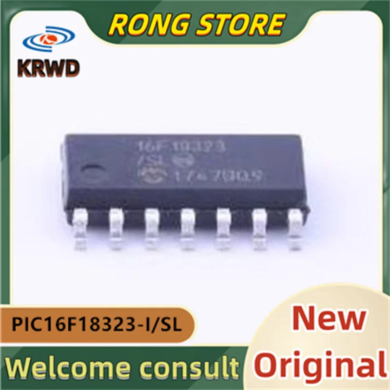 (10PCS) 16F18323-I/SL New and Original Chip IC  PIC16F18323-I/SL PIC16F18323-I PIC16F18323 SSOP28