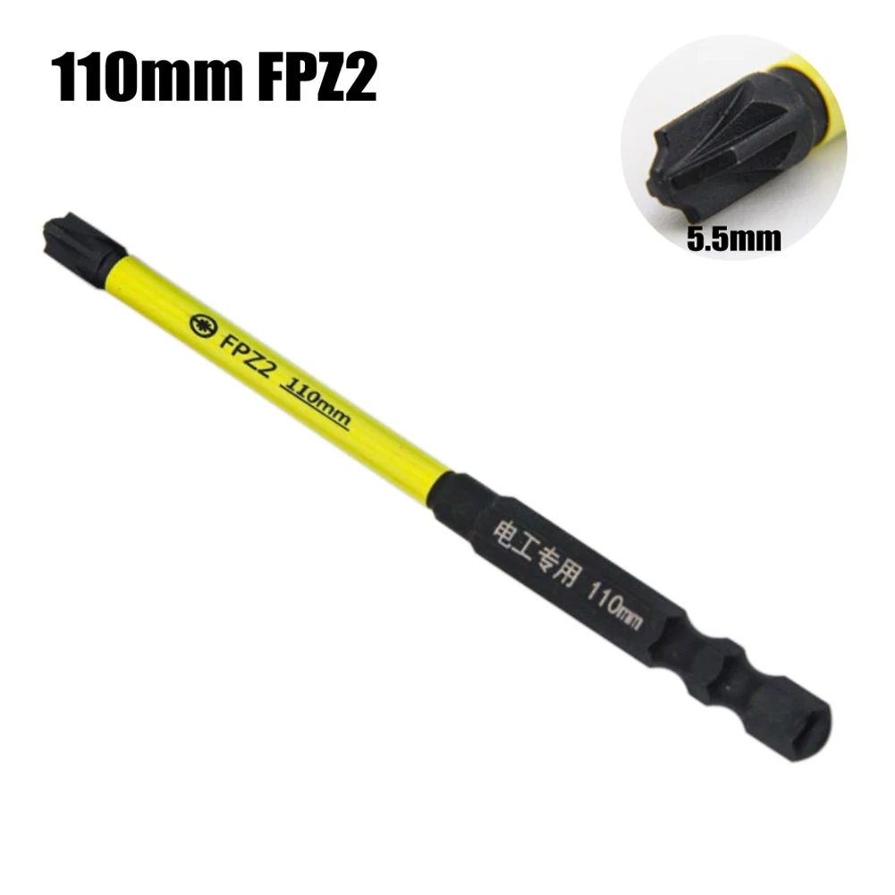 Magnetic Slotted Cross Screwdriver Bit Hex Shank For Electrician FPZ1 FPZ2 FPZ3 For Socket Switch Circuit Breakers Hand Tools