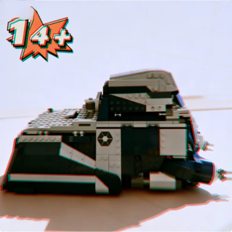 

976pcs Modification Star Battle Military Spaceship Mtt Christmas Promotional Building Blocks Model Bricks Birthday Gifts