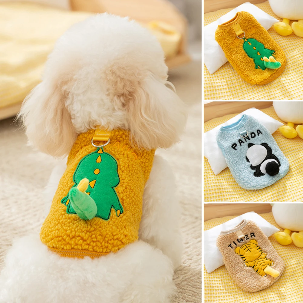 Autumn Winter Warm Sweater Dog Cat Clothes for Small Medium Puppy Wool Vest Pet Jacket Dog Costume Pet Clothes Golden Retriever