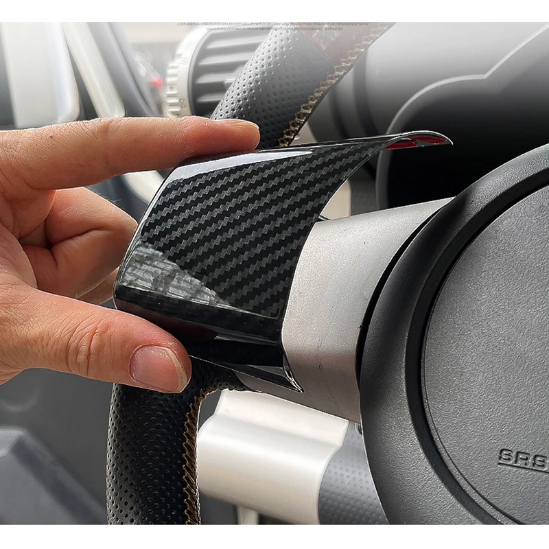 FOR Toyota FJ Cruiser  Steering Wheel Sequin Decoration FjCruiser Carbon Fiber Interior Car Stickers Modification Accessories