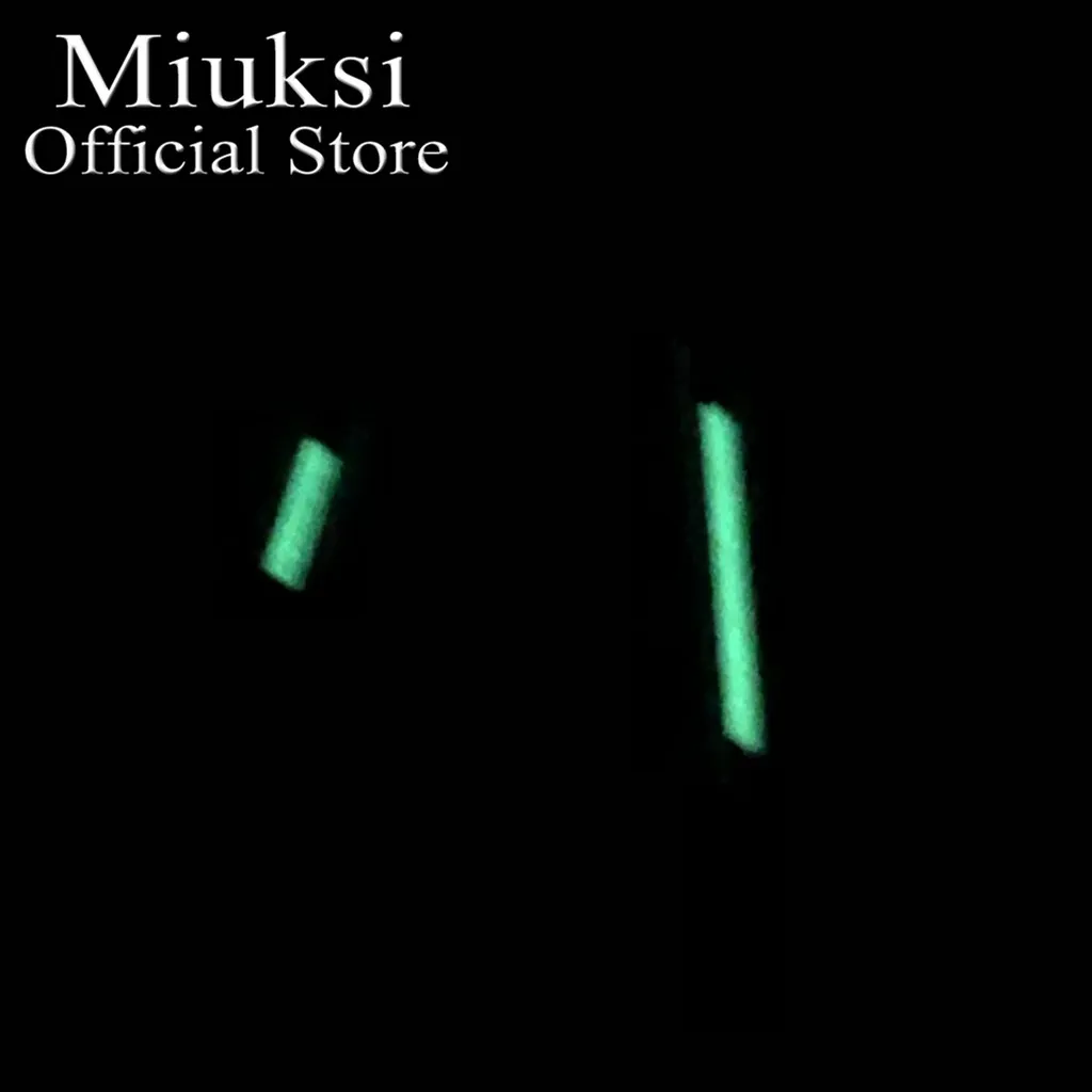 Miuksi silver black red watch hands green luminous hands fit NH35 NH36 ETA2824 2836 Miyota8215 8205 DG2813 3804 PT5000 movement