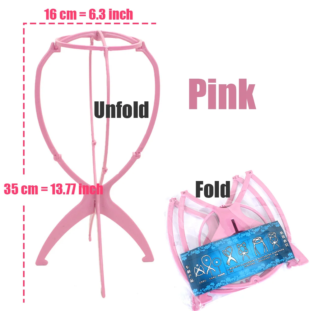 Variant: FoldWigStand-Pink