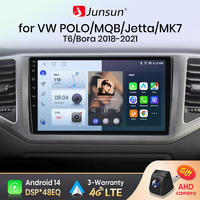 Junsun 360 Camera Car Radio For Volkswagen VW MQB POLO VI Jetta MK7 T6 Bora 2018-2021  wireless CarPlay Android Auto  2din DVD