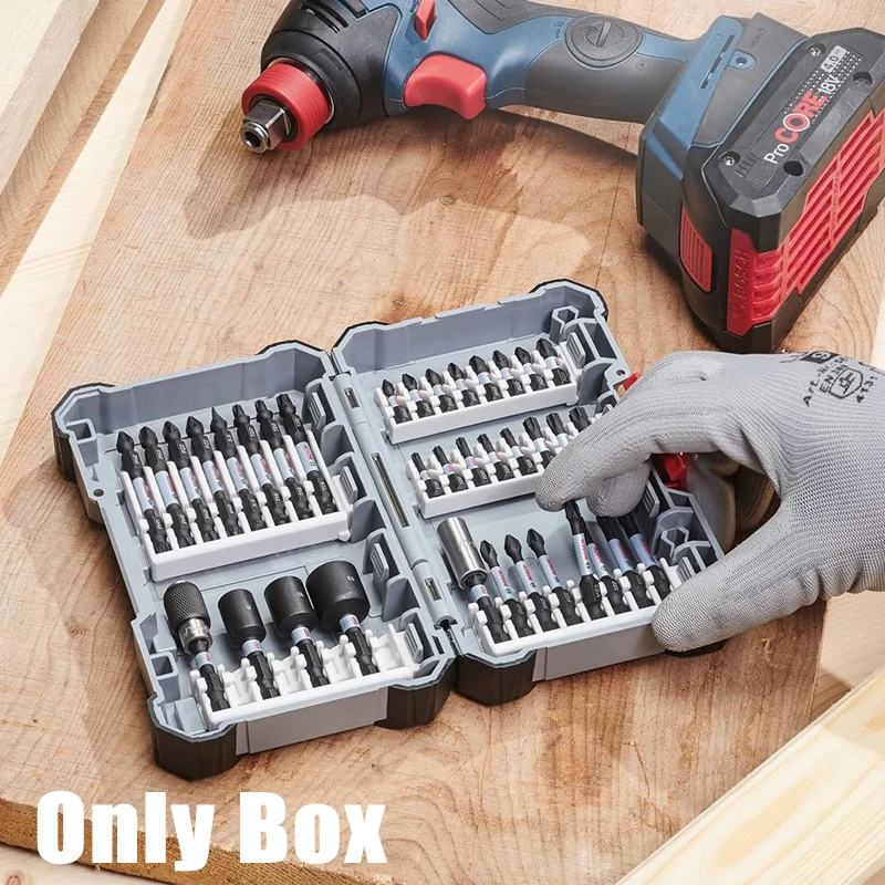 BOSCH 2608522363 Attachment Storage Box Screwdriver Storage Portable Plastics High Hardness Bosch Professional Empty Box