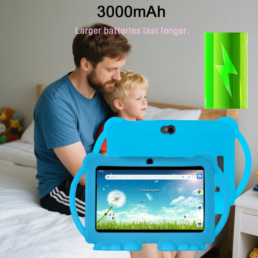 2 + 32GB enfants tablette dessin animé enfants-étui 5G WiFi Google apprentissage éducation apprentissage jouet tablette Android 12 enfants PC cadeau