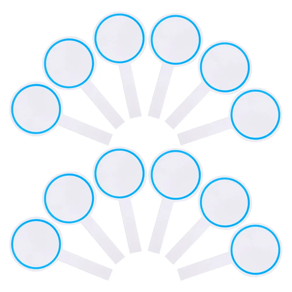 12Pcs Longlasting Scoreboards Blank Dry Erase Boards for Games Judges Voting Paddles Scoreboard Auctions Paddles