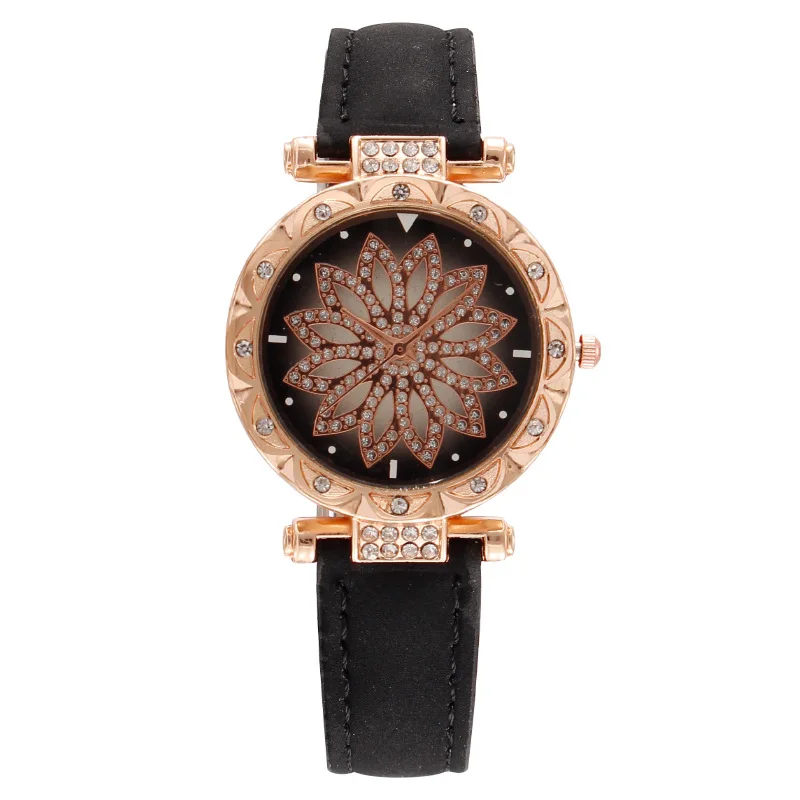 2024 New Fashion Women Watch Luminous Charming Little Point Frosted Belt Watch Dotted with Roman Scale Luxury Women's Casual