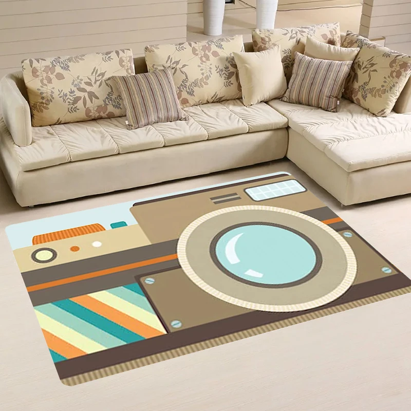 Cartoon Camera Living Room Colorful House Entrance Mat Kitchen Rug Home Carpets Rugs Balcony Foot Carpet Doormat Door Mats Bath