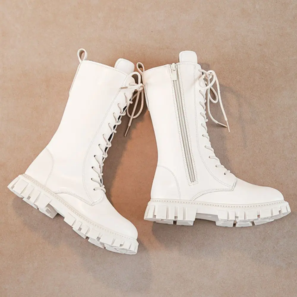 Kids Girls Kpop Demon Hunters Rumi Zoey Mira Cosplay Boots Shoes Child Leather Shoes Roleplay Halloween Carnival Costume Props