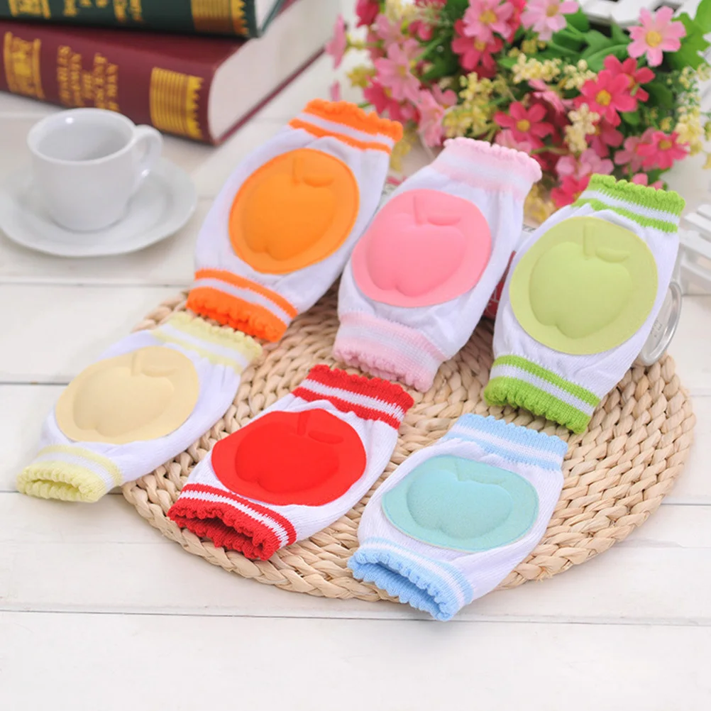 

1Pair Anti-Slip Baby Kneepads Breathable Cotton Fiber Soft Crawling Knee Pads Infant Toddler Protector Baby Kneepads